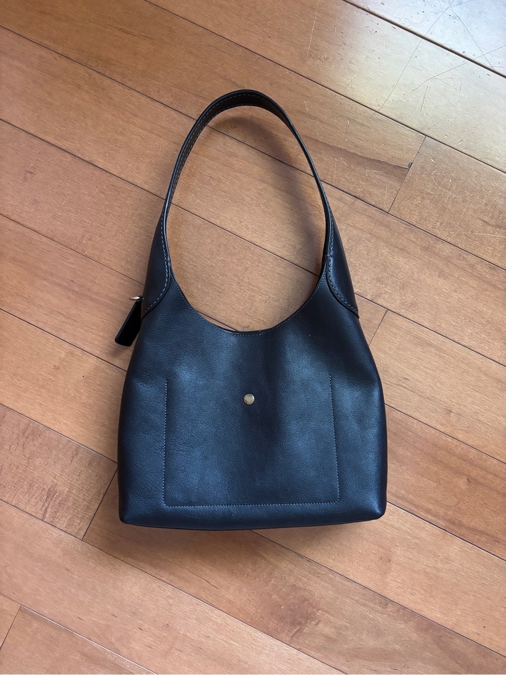 Coach Brooklyn 28 Black Leather Shoulder Bag - Picture 2 of 5